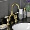 Kingston Brass Bridge Bathroom Faucet with Brass Pop-Up, Brushed Brass KS7997PL - alternate 4